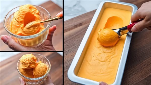 طريقة عمل آيس كريم