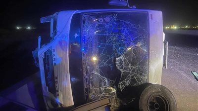 إصابة 15 عاملًا إثر انقلاب أتوبيس في 6 أكتوبر