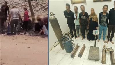 ضبط 5 متهمين بسرقة قطع من قضبان السكك الحديدية في الغربية