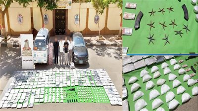 القبض على تجار مخدرات هاربين من أحكام إعدام ومؤبد بحوزتهم هيريون وآيس بـ 35 مليون جنيه