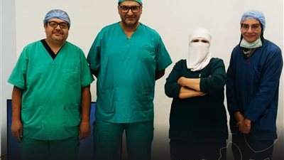 إنقاذ عامل بمجمع السويس الطبي بعد اختراق مسمار معدني لعينه أثناء العمل بشركة صناعية