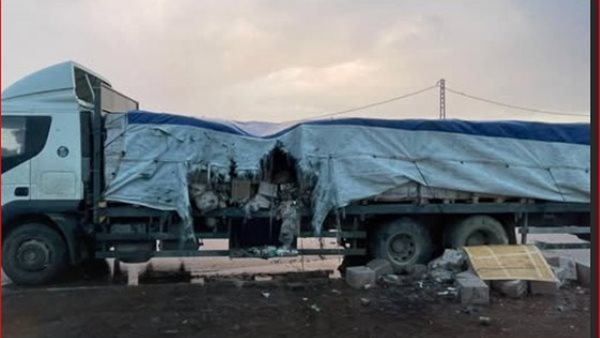 شاحنة مساعدات تم