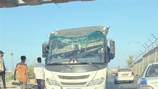 حادث بطريق الشاحنات