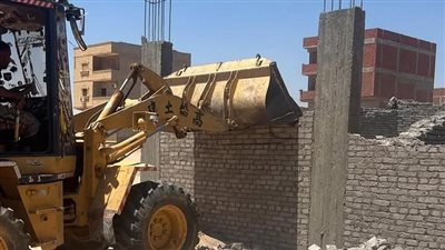 إزالات فورية للمباني المخالفة بمنطقة الفيروز الجديد بمدينة طور سيناء