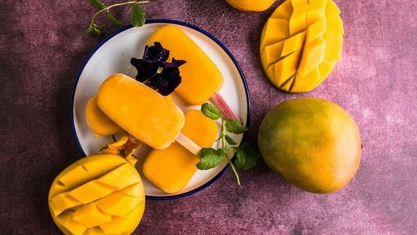 آيس كريم مانجو بالحليب