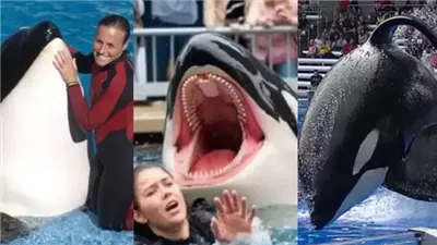 حقيقة مقطع فيديو لـ حوت يهاجم مدربته حتى الموت خلال عرض مائي