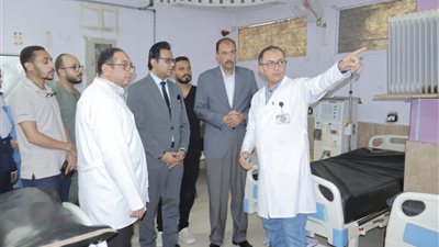 جولة تفقدية للمحافظ بمستشفى سوهاج التعليمي للاطمئنان على الخدمات الطبية المقدمة للمواطنين