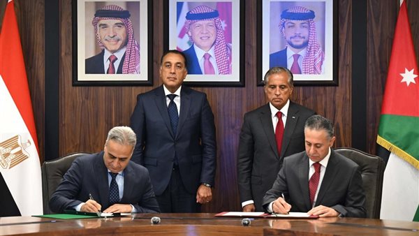 رئيسا وزراء مصر والأردن