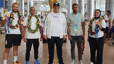 بعثة الكونغ فو تصل القاهرة بعد المشاركة في دورة الألعاب العالمية بالصين