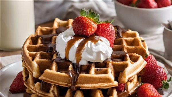 طريقة عمل الوافل