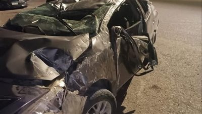 إصابة سيدة وأبنائها خلال حادث سير على طريق طيبة الجديدة في الأقصر