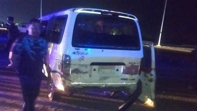 إصابة 12 شخصًا في حادث بطريق السويس الإسماعيلية ناحية دوران قرية العمدة
