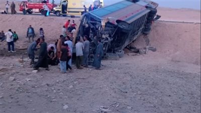 جثتان و31 مصابا.. ننشر أسماء ضحايا حادث تصادم أتوبيس مع مقطورة جرار زراعي بأسيوط 