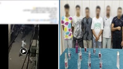 كشف ملابسات مقطع فيديو تم تداوله بمواقع التواصل الاجتماعي تضمن حدوث مشاجرة باستخدام سلاح أبيض وألعاب نارية 