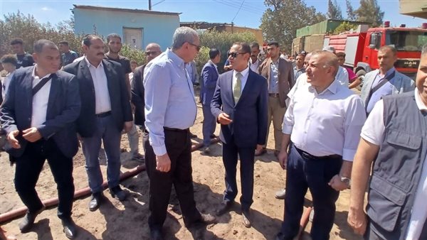 حريق مصنع كتان بقرية