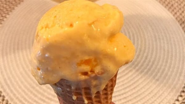 آيس كريم مانجو طبيعي