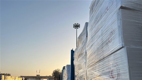 جانب من المساعدات