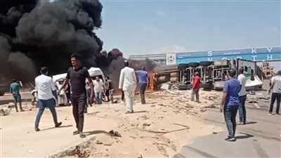 إصابة 18 شخصا في حادث تصادم على طريق مطروح- الإسكندرية