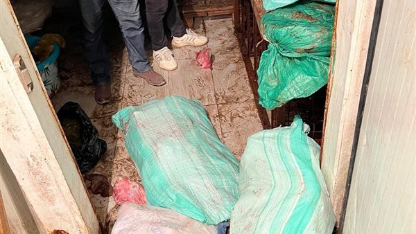 ضبط 3 أطنان أحشاء