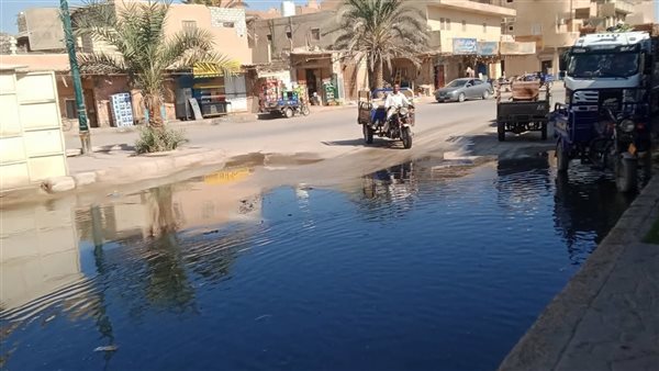 غرق شوارع سيوة بمياه