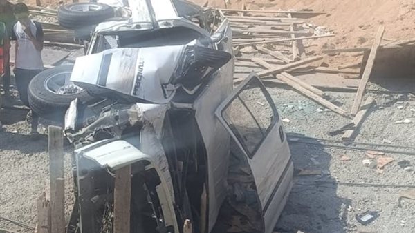 حادث انقلاب الميكروباص