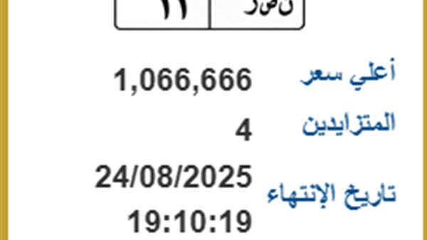 لوحات مرور مميزة