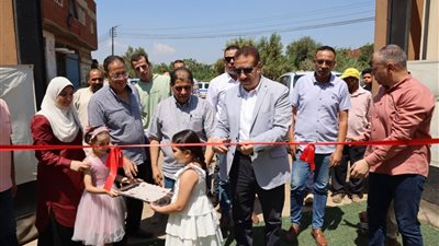 محافظ المنوفية يفتتح محطة صرف صحي سرسموس بتكلفة 75 مليون جنيه