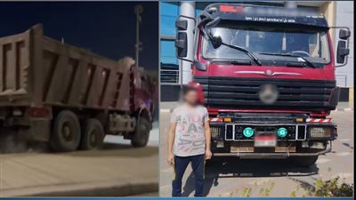 ضبط قائد سيارة نقل لسيره عكس الاتجاه أعلى المحور في أكتوبر 