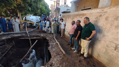 عودة ضخ المياه تدريجيًا بمركز إسنا بعد إصلاح كسر خط 700مم