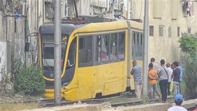 للمرة الثانية خلال أقل من أسبوع.. خروج ترام عن القضبان بالإسكندرية 