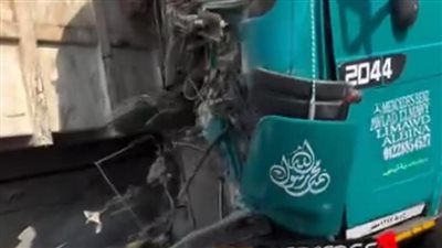 تصادم سيارتي نقل وسوزوكي على طريق طوخ – شبين القناطر بالقليوبية 