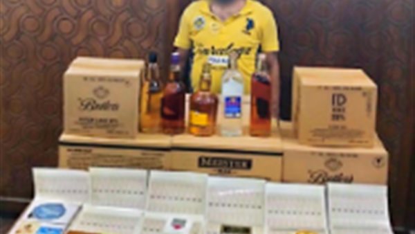 المتهم والمضبوطات