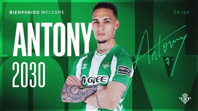 ريال بيتيس يعلن ضم أنتوني بشكل نهائي حتى 2030