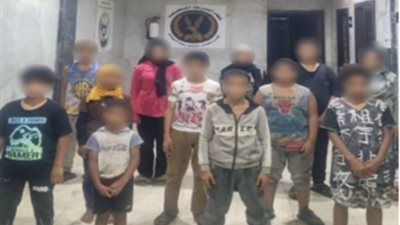 القبض على عصابة استغلت 19 طفلا في التسول بمدينة نصر