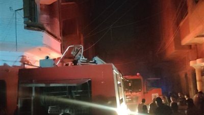 تزايد أعداد المصابين إلى 7 أشخاص في حريق منزل و3 محلات تجارية بسوهاج
