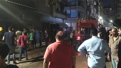 النار كلت البضاعة.. السيطرة على حريق داخل محل إكسسوارات سيارات بالمحلة 
