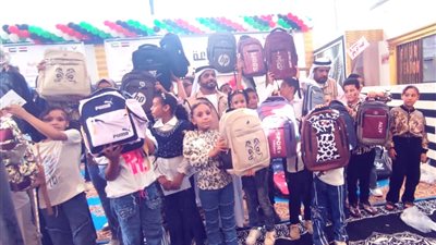 مديرية التضامن: توزيع 2000 حقيبة مدرسية وكرتونة غذائية على الأيتام قبل بداية العام الدراسي في سوهاج