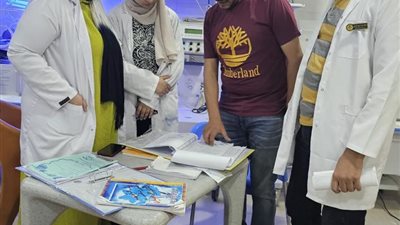 إصلاح جهاز الأشعة خلال جولة مفاجئة بمستشفى أجا المركزي في الدقهلية
