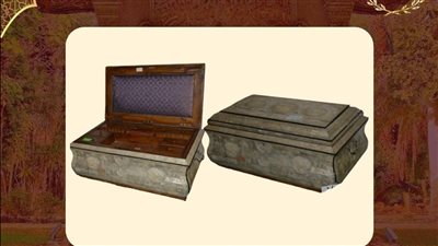 صندوق أثري نادر يزين مقتنيات متحف قصر المنيل