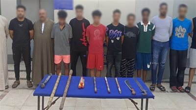 بسبب فرشة فاكهة.. ضبط طرفي المشاجرة بالأسلحة البيضاء والألعاب النارية في البساتين 