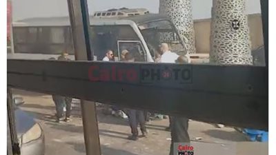 خبط في لوحة الإعلانات.. إصابة عدد من الأشخاص إثر حادث تصادم أتوبيس أعلى محور المشير باتجاه التجمع