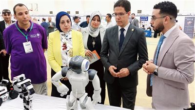 افتتاح فعاليات بطولة جامعة بنها الأولى للروبوتات