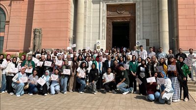 المتحف المصري بالتحرير يحتفل بتخريج دفعة التدريب الصيفي لطلاب الآثار والإرشاد السياحي | صور 