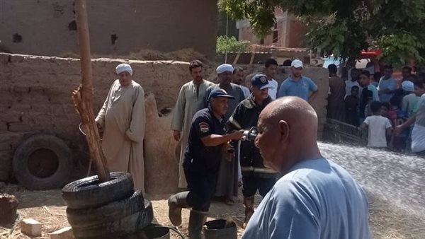 حريق يلتهم حظيرة