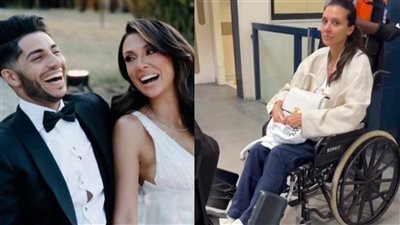 حقيقة ظهور زوجة مينا مسعود على كرسي متحرك بعد أيام من الزفاف.. القصة الكاملة 