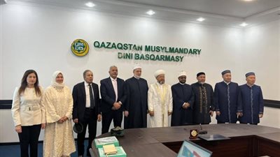 نهلة الصعيدي ضمن وفد الأزهر في زيارة دار الإفتاء بكازاخستان
