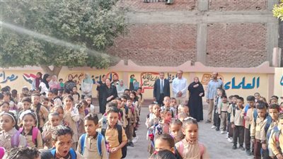 تفاؤل واستعداد كامل.. زيارة رسمية لمدرسة عزبة الأبيض وتأكيد على جاهزية المدارس بالقليوبية