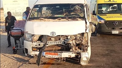 9 مصابين.. ننشر الحالة الصحية لمصابي حادث انقلاب ميكروباص بأسيوط