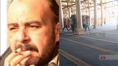 وصول جثمان الممثل والمخرج المسرحي أحمد لطفي لـ مسجد عمرو بن العاص لأداء صلاة الجنازة عليه 