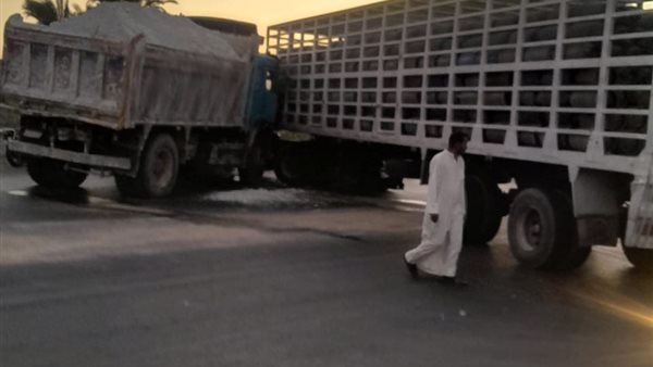 حادث تصادم سيارتين